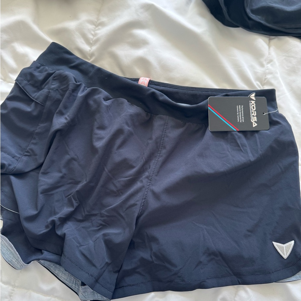 Black athletic shorts